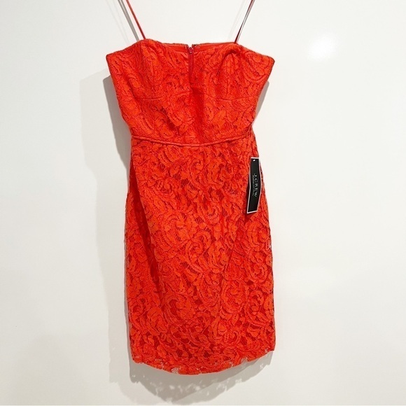 NWT J.Crew Cathleen Strapless Dress in Leavers Lace - Picture 3 of 9